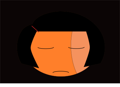 Simple Girl Drawing clipart