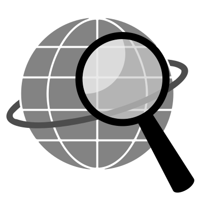 Simple Globe Search clipart
