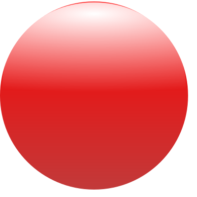Simple Glossy Circle Button Red clipart