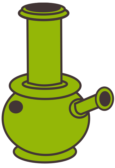 Simple Green Bong clipart