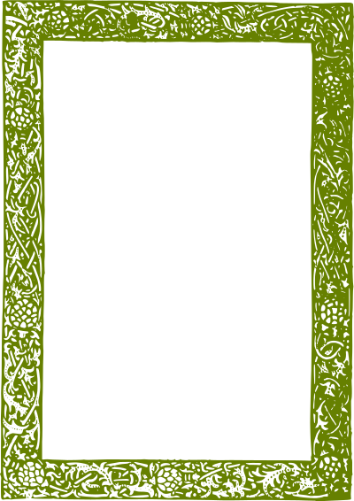 Simple Green Frame clipart