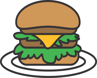 Simple Hamburger clipart