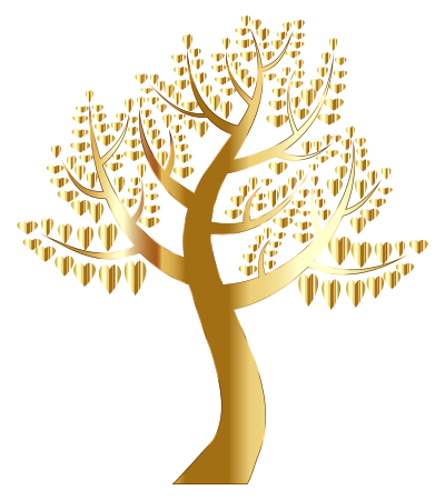 Simple Hearts Tree 10 No Background clipart