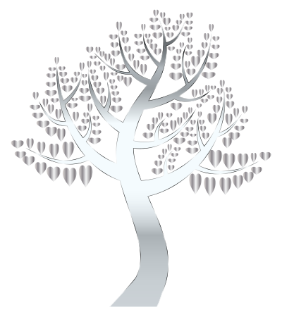 Simple Hearts Tree 13 No Background clipart
