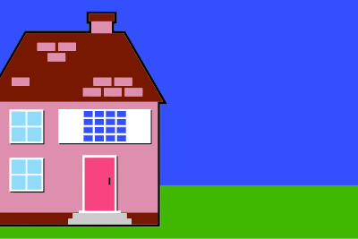 Simple House Illustration clipart