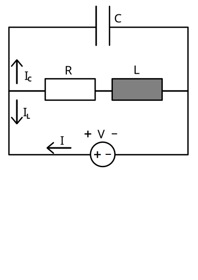 Simple hybrid (not parallel nor serial) electric circuit clipart