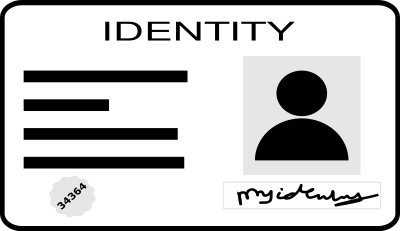 Simple ID Card clipart