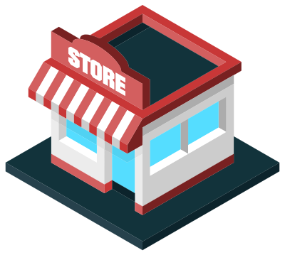 Simple Isometric Store clipart