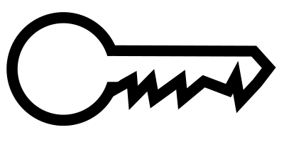 Simple key clipart