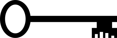 Simple key clipart