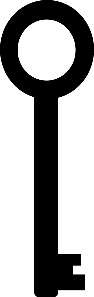 Simple key clipart