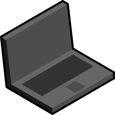 Simple laptop clipart