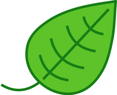 Simple leaf clipart