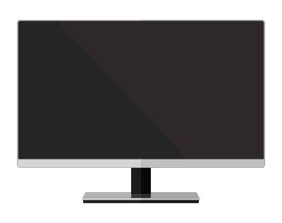 Simple LED Monitor clipart