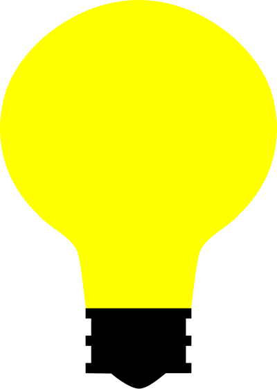Simple Light Bulb clipart