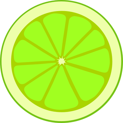 Simple lime section clipart