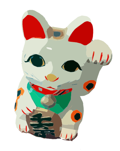 Simple Manekineko clipart