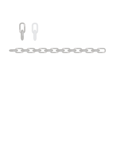 Simple Metallic chain clipart