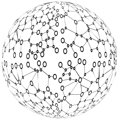 Simple Network Globe clipart