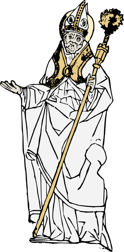 Simple Old Pope clipart
