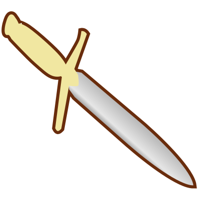 Simple Pagan Knife Icon clipart