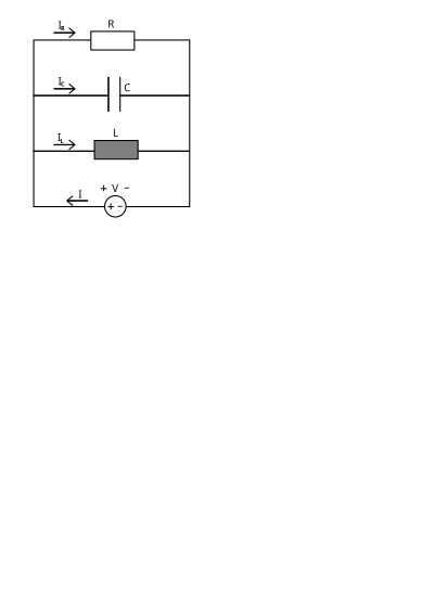 Simple parallel electric circuit clipart