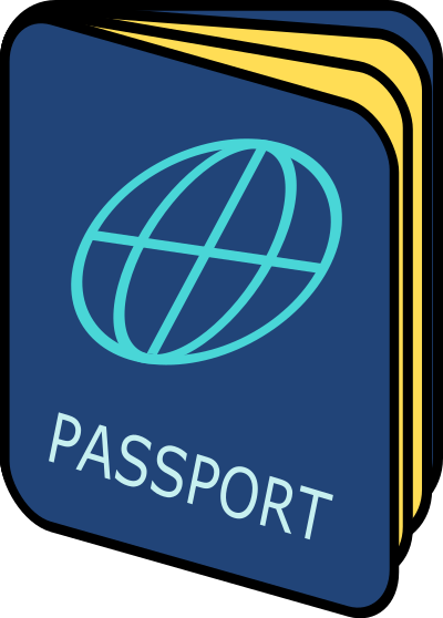 Simple Passport clipart