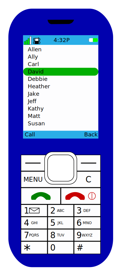 Simple Phone clipart