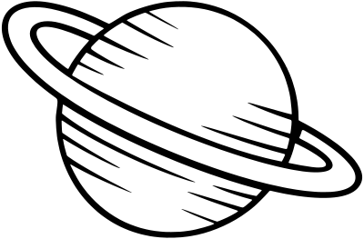 Simple planet clipart