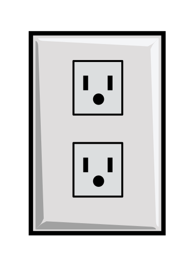 Simple Power Outlet clipart