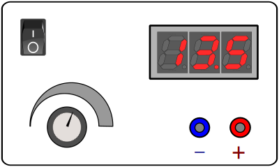 Simple power supply clipart