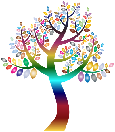 Simple Prismatic Tree 3 Variation 2 clipart