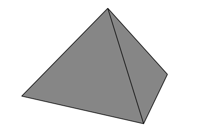 Simple Pyramid - grey clipart