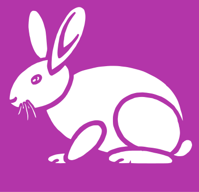 Simple Rabbit Pink clipart