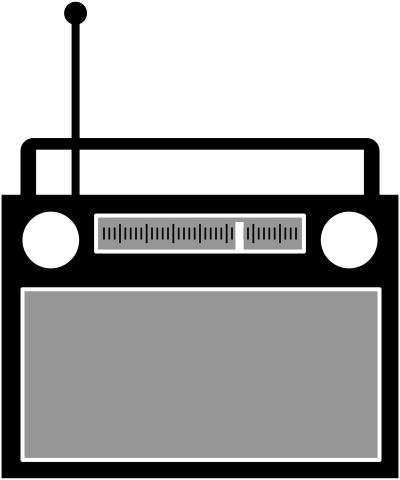Simple radio clipart