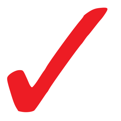Simple Red Checkmark clipart