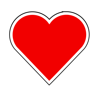 Simple Red Heart clipart