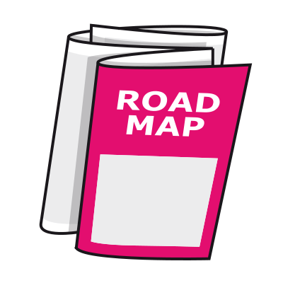 Simple Road Map clipart