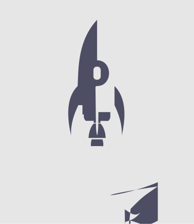 Simple Rocket clipart