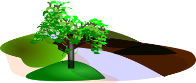 Simple scenery clipart