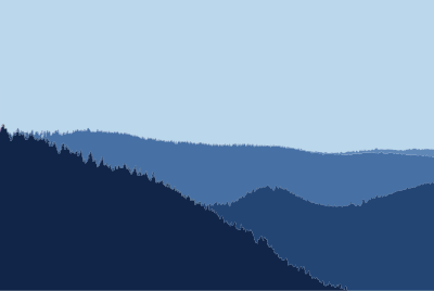 Simple Scenic Forest And Mountains clipart