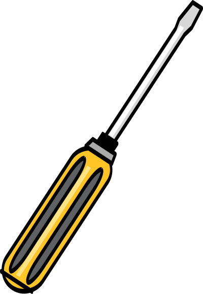 Simple screwdriver clipart