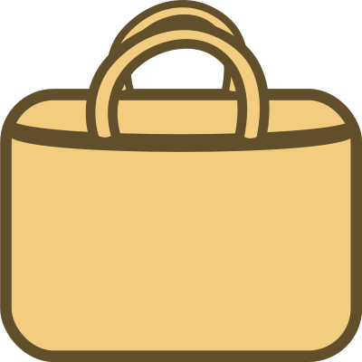Simple Shopping Bag Logo/Icon clipart