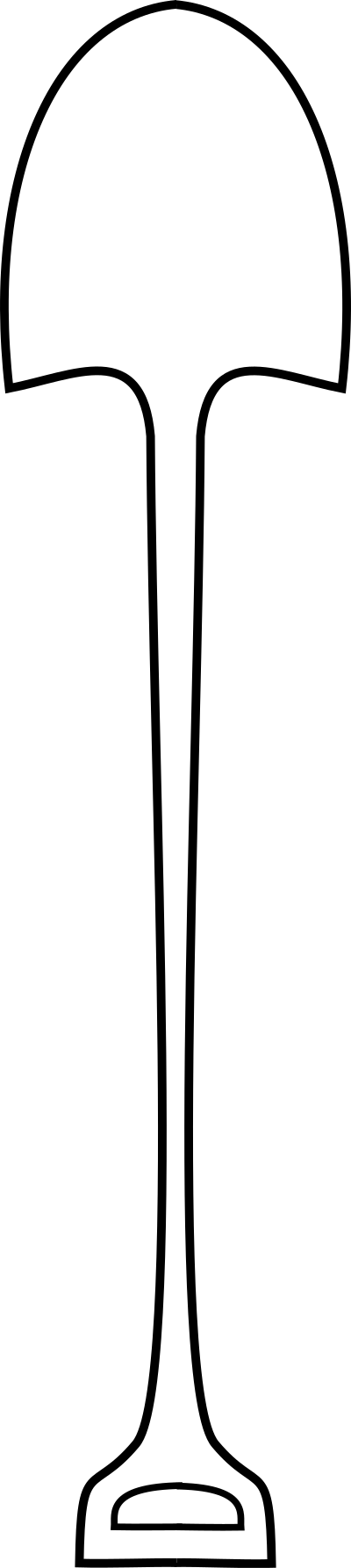 Simple shovel clipart