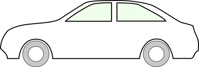 Simple side of car clipart