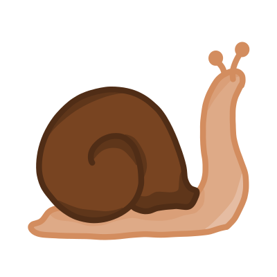 Simple snail clipart