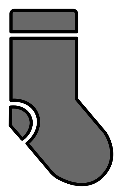 Simple Sock clipart