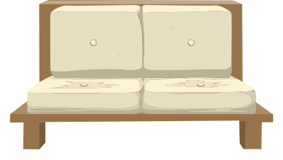Simple sofa from Glitch clipart