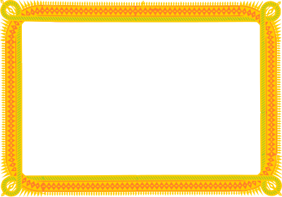Simple Spike Frame - Colour Remix clipart