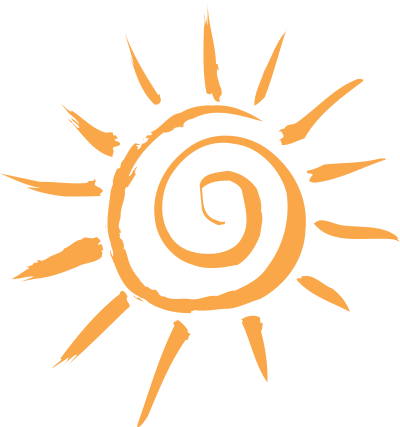 Simple sun motif clipart